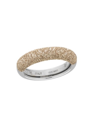 Pesavento Ring - Polvere di Sogni in 925% Silver Band with Nardò Yellow Powder - 0