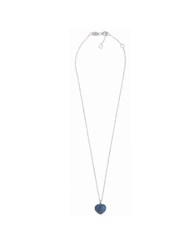 Pesavento Necklace - Polvere di Sogni in 925% Silver with Heart Pendant Polvere Blu Santorini - 0