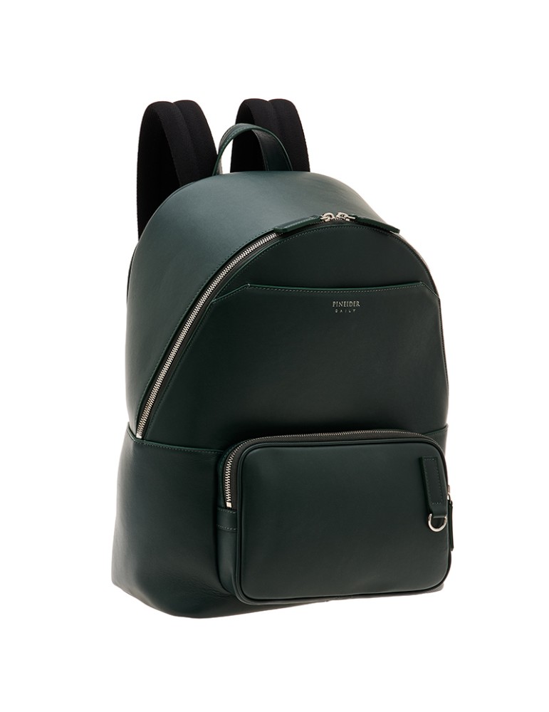 Pineider Backpack - Daily East - Smooth Calfskin Green -PSL006327
