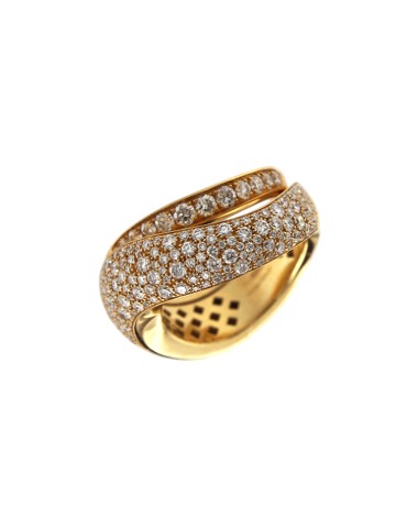 Anello Giorgio Visconti - a Fascia in Oro Rosa 18 carati con Diamanti Naturali 1,71 ct 2