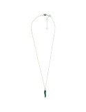 Pesavento Necklace - Polvere di Sogni in 925% Silver with Amazon Green Dust Horn Pendant - 0