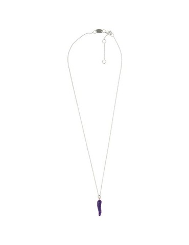 Collana Pesavento - Polvere di Sogni in Argento 925% con Ciondolo Corno Polvere Viola Provenza - WPSCE247