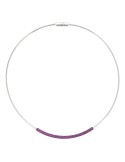 Pesavento Necklace - Polvere di Sogni in 925% Silver with Purple Provence Dust - 0