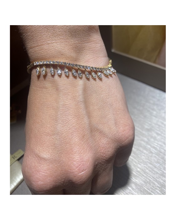 Bracciale Crivelli - Rigido in Oro Rosa 18 carati con Diamanti Naturali 2,14 ct - 48411042