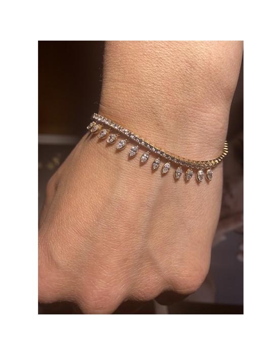 Bracciale Crivelli - Rigido in Oro Rosa 18 carati con Diamanti Naturali 2,14 ct - 48411042