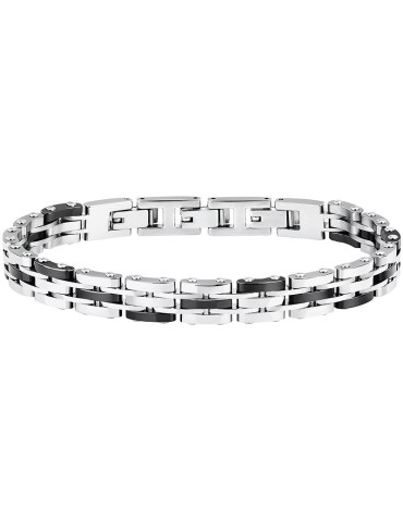 Sector Bracelet - Ceramic - Steel 316L -Black Ceramic Elements-SAFR51