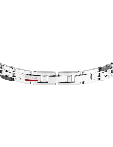 Sector Bracelet - Ceramic - Steel 316L -Black Ceramic Elements-SAFR51 2