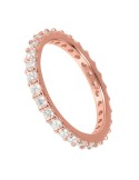 Bronzallure Ring - Band Ring - White Cubic Zirconia - WSBZ01993. W-18