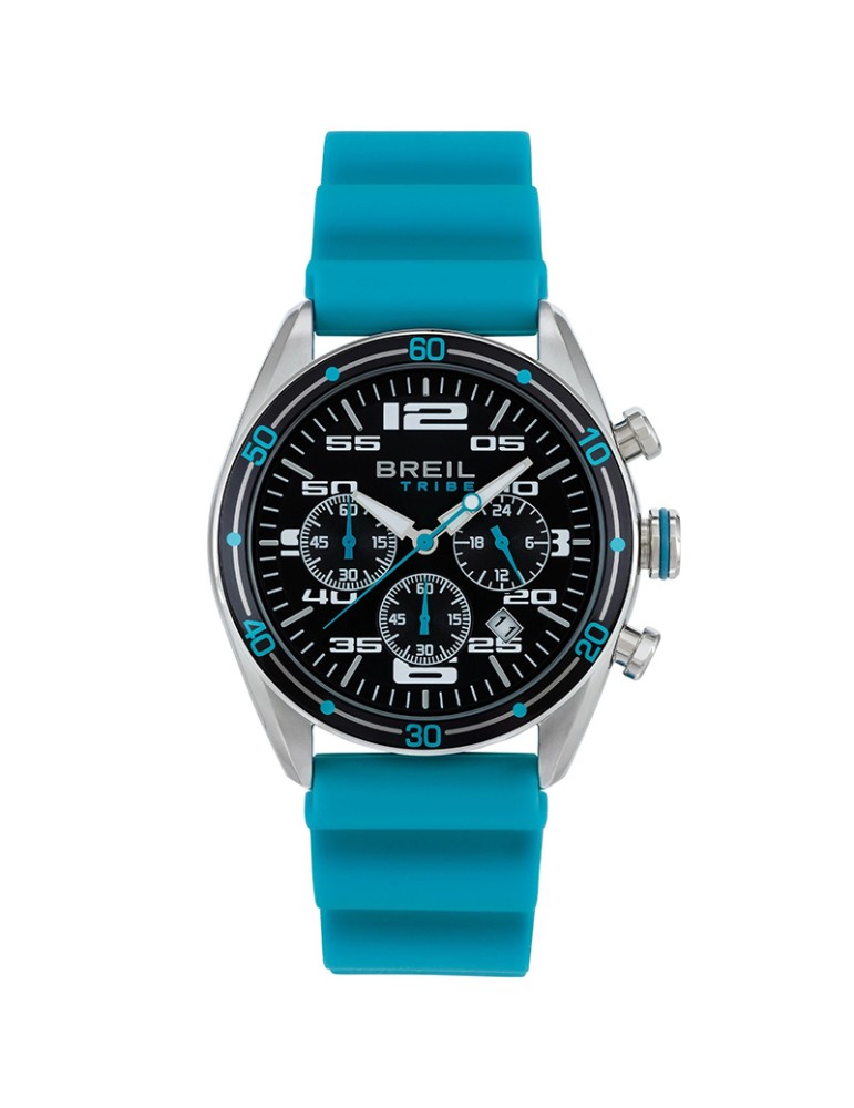 Orologio Breil Tribe - Score - Cronografo - Azzurro - 43mm-Nero-EW0756
