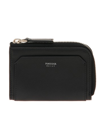 Portachiavi Pineider - Daily -Pelle di Vitello Liscia e Nera-PSS717056