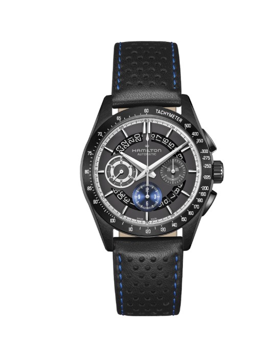 Orologio Hamilton Uomo - Jazzmaster Performer Auto Chrono 42mm Antracite Blu - 0