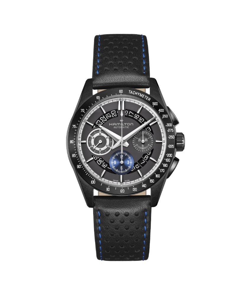 Orologio Hamilton Uomo - Jazzmaster Performer Auto Chrono 42mm Antracite Blu - 0