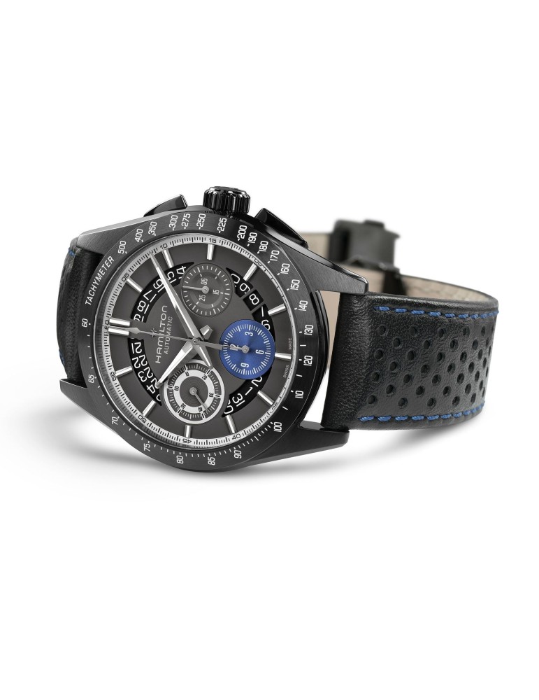 Orologio Hamilton Uomo - Jazzmaster Performer Auto Chrono 42mm Antracite Blu - 0