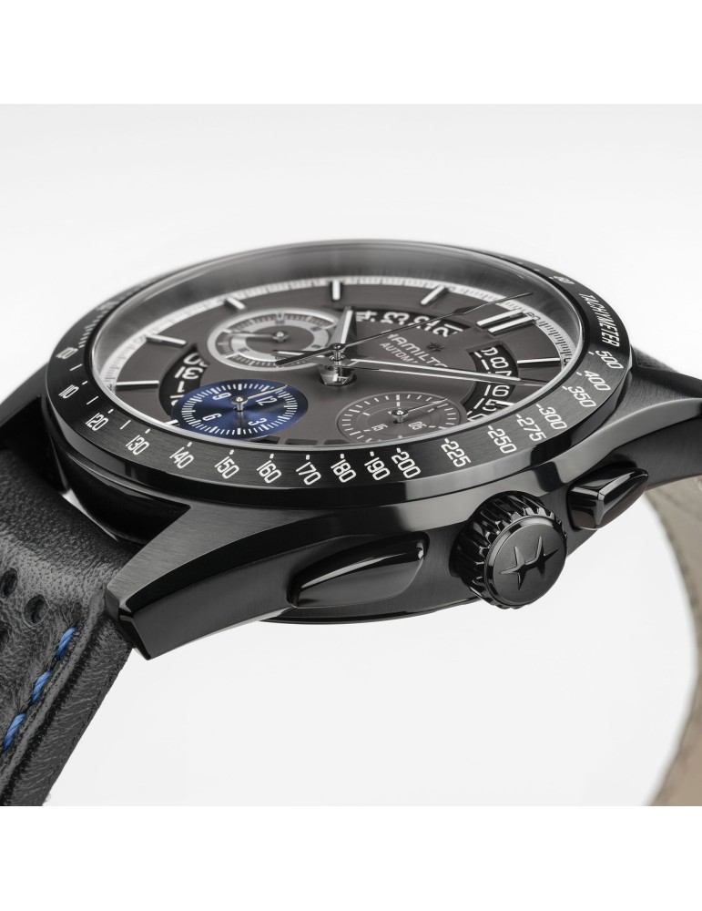 Hamilton Men's Watch - Jazzmaster Performer Auto Chrono 42mm Anthracite Blue - 0
