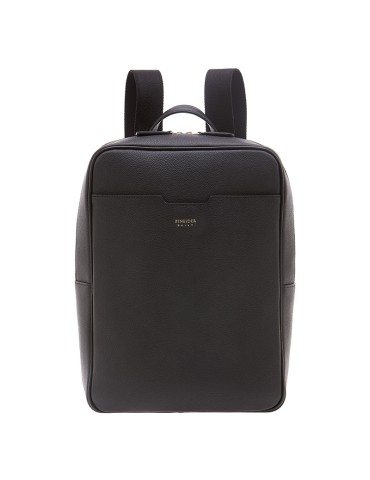 Pineider Backpack - Daily Slim - Black Tumbled Calfskin - PTL011056