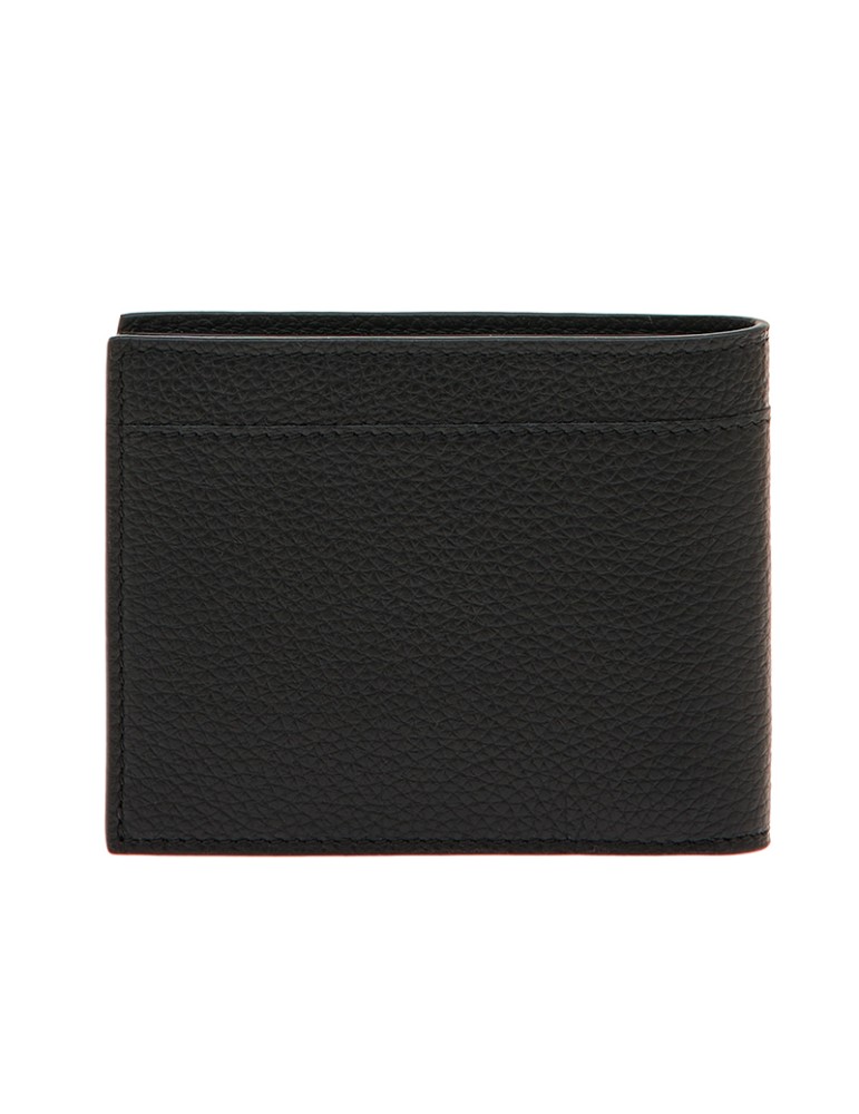 Portafoglio Pineider-6 Scomparti-Pelle di Vitello Bottalata Nera-PTS709056