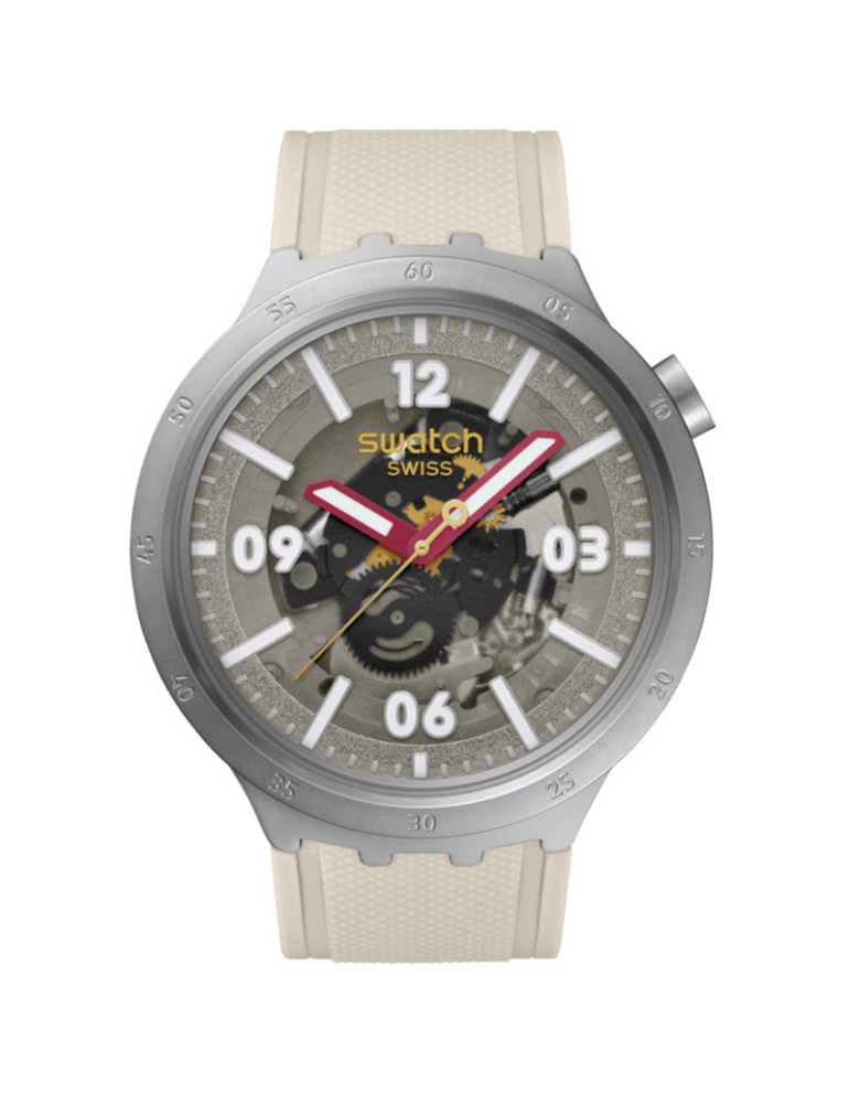 Orologio Swatch - Confident Moment - Beige - 47mm - Silver - SB07S125