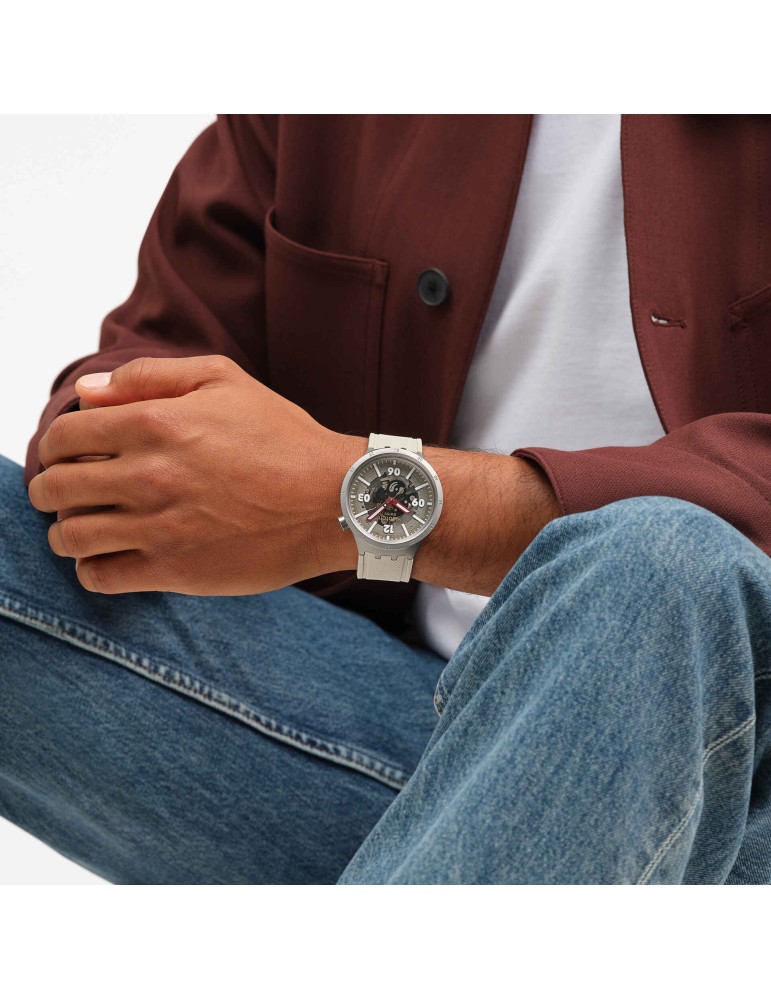 Orologio Swatch - Confident Moment - Beige - 47mm - Silver - SB07S125