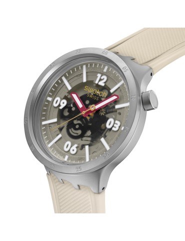 Swatch Watch - Confident Moment - Beige - 47mm - Silver - SB07S125 2