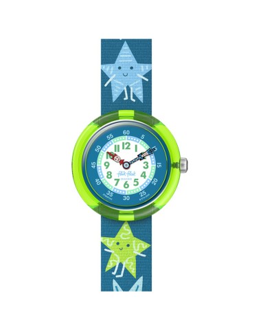 Orologio Swatch - Starry Glow - Verde - 32mm - Blu con Stelle-ZFBNP242