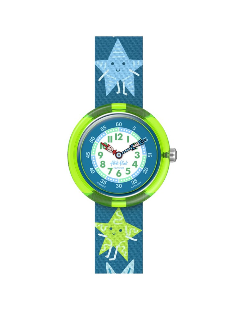 Swatch Watch - Starry Glow - Green - 32mm - Blue with Stars-ZFBNP242