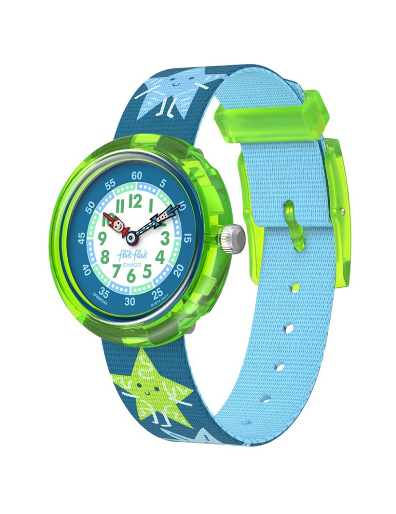 Swatch Watch - Starry Glow - Green - 32mm - Blue with Stars-ZFBNP242