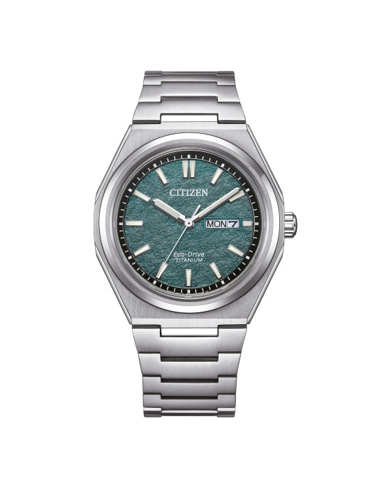 Orologio Citizen - Zenshin Super Titanio Eco-Drive 40mm Verde - AW0130-85X