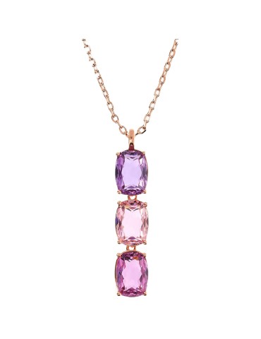 Bronzallure Necklace - Precious - Prisma Gem Purple -WSBZ02291. AME-KU