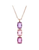 Bronzallure Necklace - Precious - Prisma Gem Purple -WSBZ02291. AME-KU