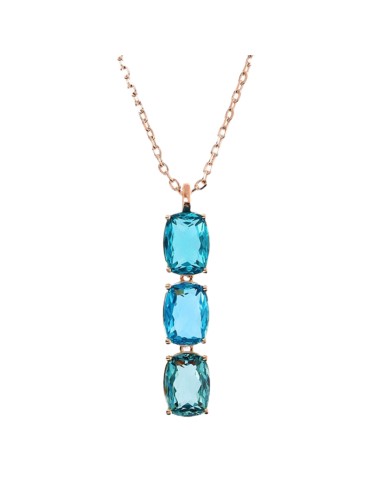Collana Bronzallure - Preziosa-Prisma Gem Verde Acqua-WSBZ02291.PAR-BL
