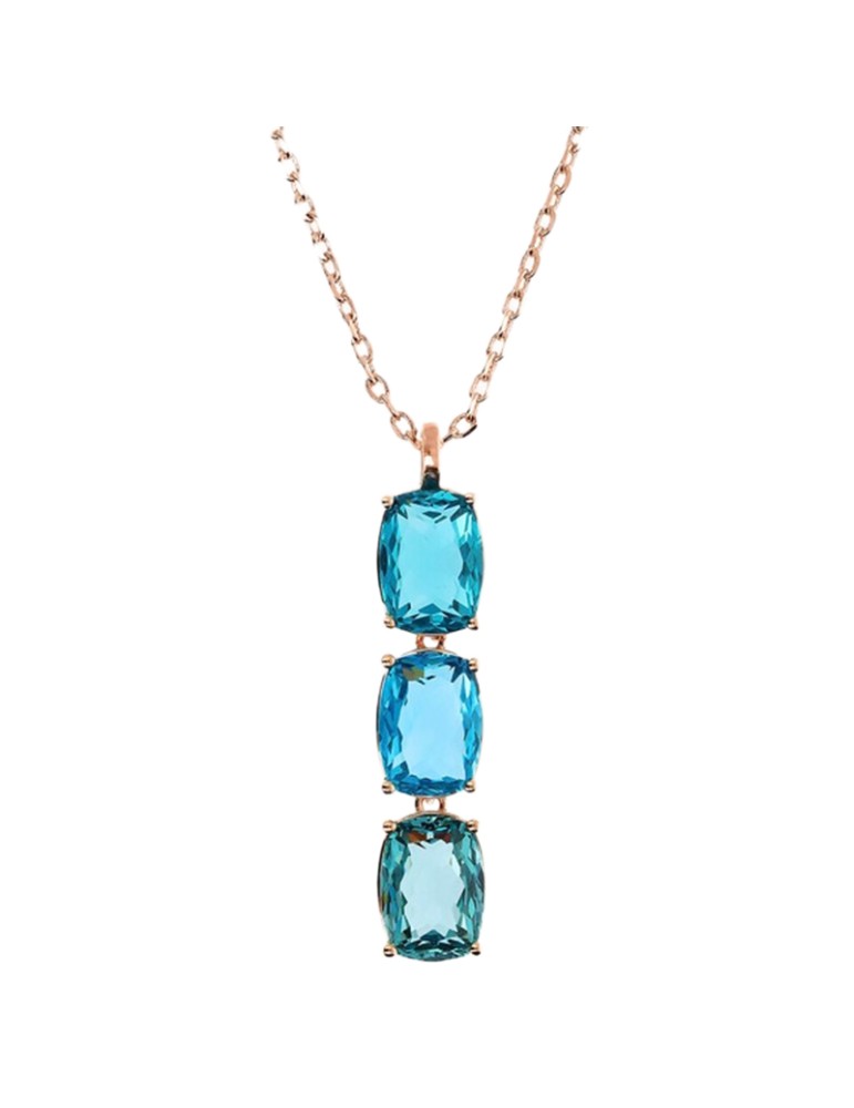 Collana Bronzallure - Preziosa-Prisma Gem Verde Acqua-WSBZ02291.PAR-BL