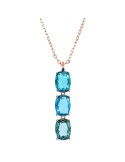 Bronzallure Necklace - Precious-Prisma Gem Teal-WSBZ02291.PAR-BL
