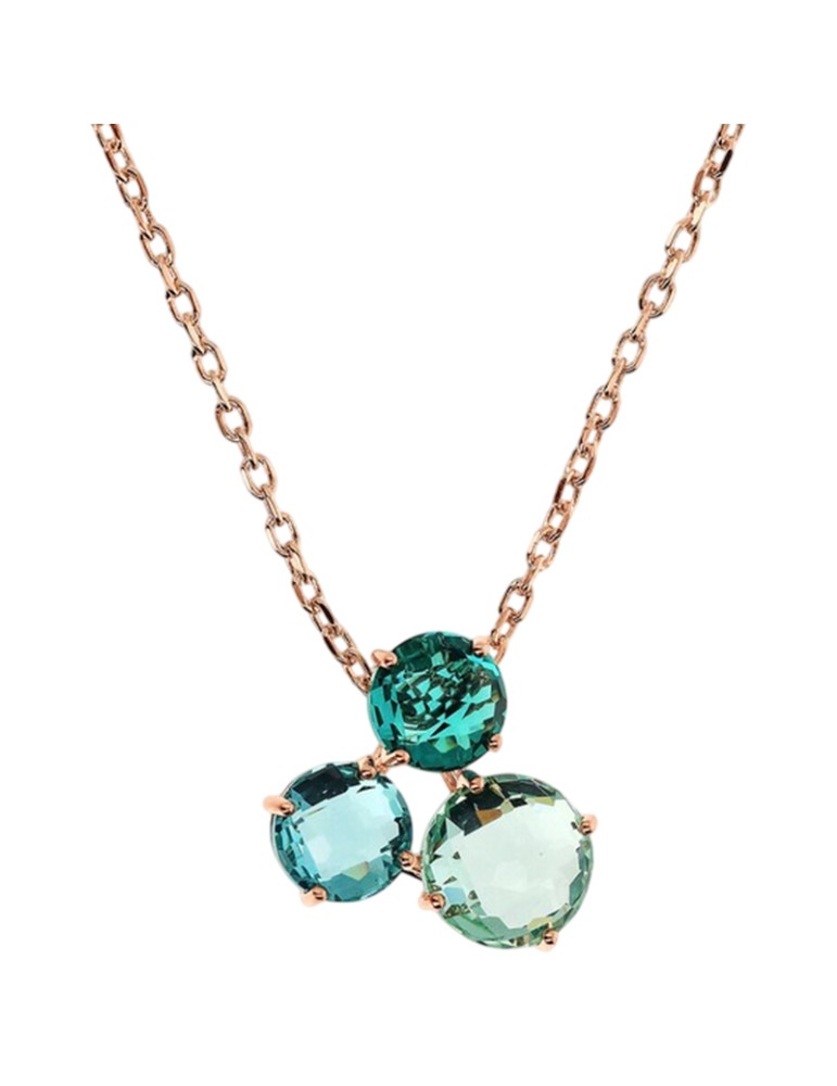Collana Bronzallure-Pendente Trilogy-Prisma Gem Verdi-WSBZ02319.GA-PA