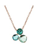 Bronzallure Necklace-Trilogy Pendant-Prism Gem Greens-WSBZ02319.GA-PA