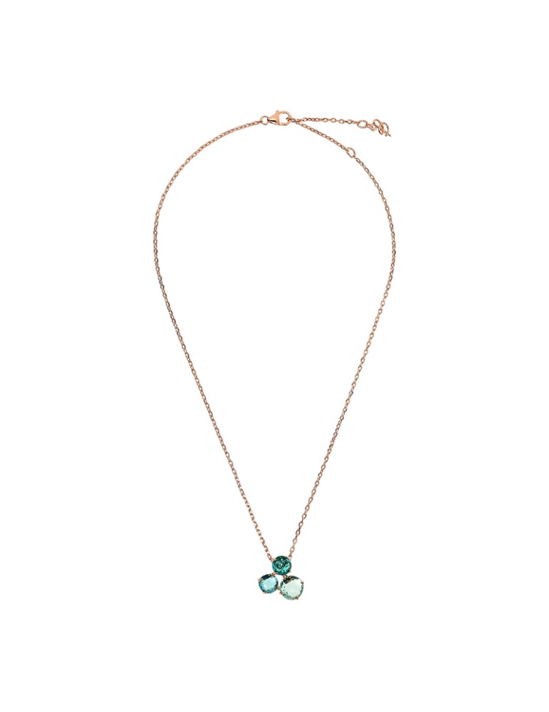 Collana Bronzallure-Pendente Trilogy-Prisma Gem Verdi-WSBZ02319.GA-PA