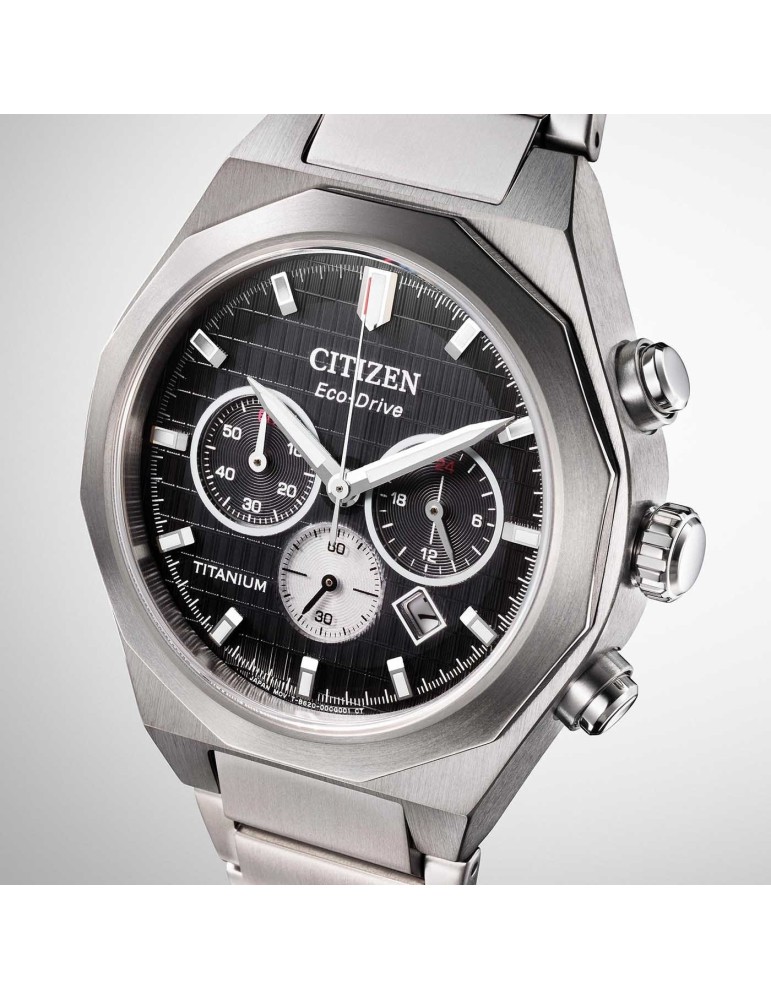 Orologio Citizen - Zenshin Senkei Crono Super Titanio Eco-Drive