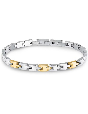Bracciale Sector - Basic - Acciaio 316L - Maglie Dorate - SZS117