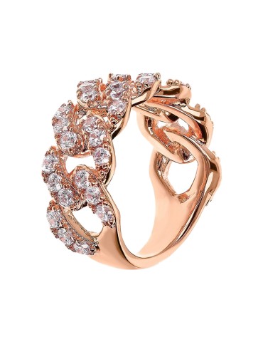 Bronzallure Ring - Band Ring - Chain-Cubic Zirconia-WSBZ02329.WHI-CZ
