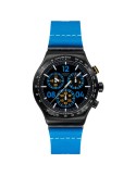 Orologio Swatch - Moments in Blue - Cronografo - Blu -43mm-Nero-YVB100