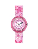 Orologio Flik Flak - Happy Meadow-Rosa-32mm-Fiori e Cristalli-ZFBNP239