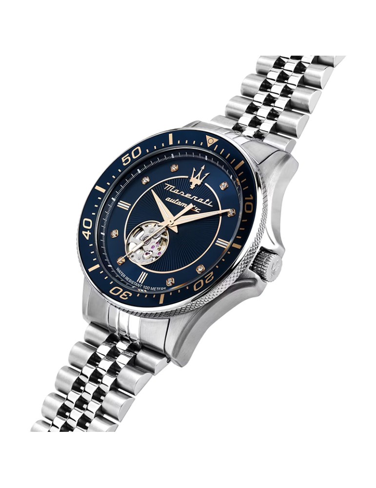 Special Pack Maserati Watch- Automatic-Silver-44mm-Blue-R8823140013