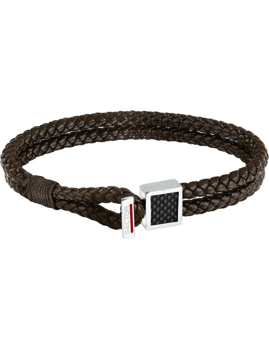 Sector Bracelet - Bandy - Brown Leather Cords-Braided-SZV128