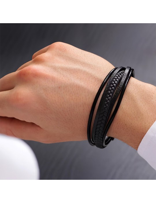 Bracciale Sector - Bandy - Multifilo - Cordini in Pelle - SZV78