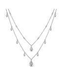 Buonocore Necklace - Dew in 18K White Gold with Drops and Natural Diamonds 0.40 ct - 0