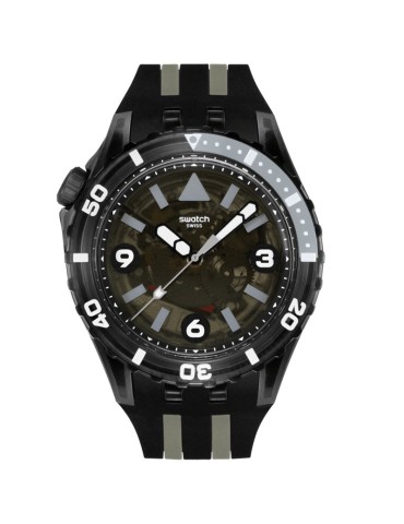 Swatch Watch - Black Sea Nettle - Time Only - 44mm-Black-SSCU09B100