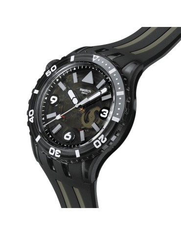 Swatch Watch - Black Sea Nettle - Time Only - 44mm-Black-SSCU09B100 2