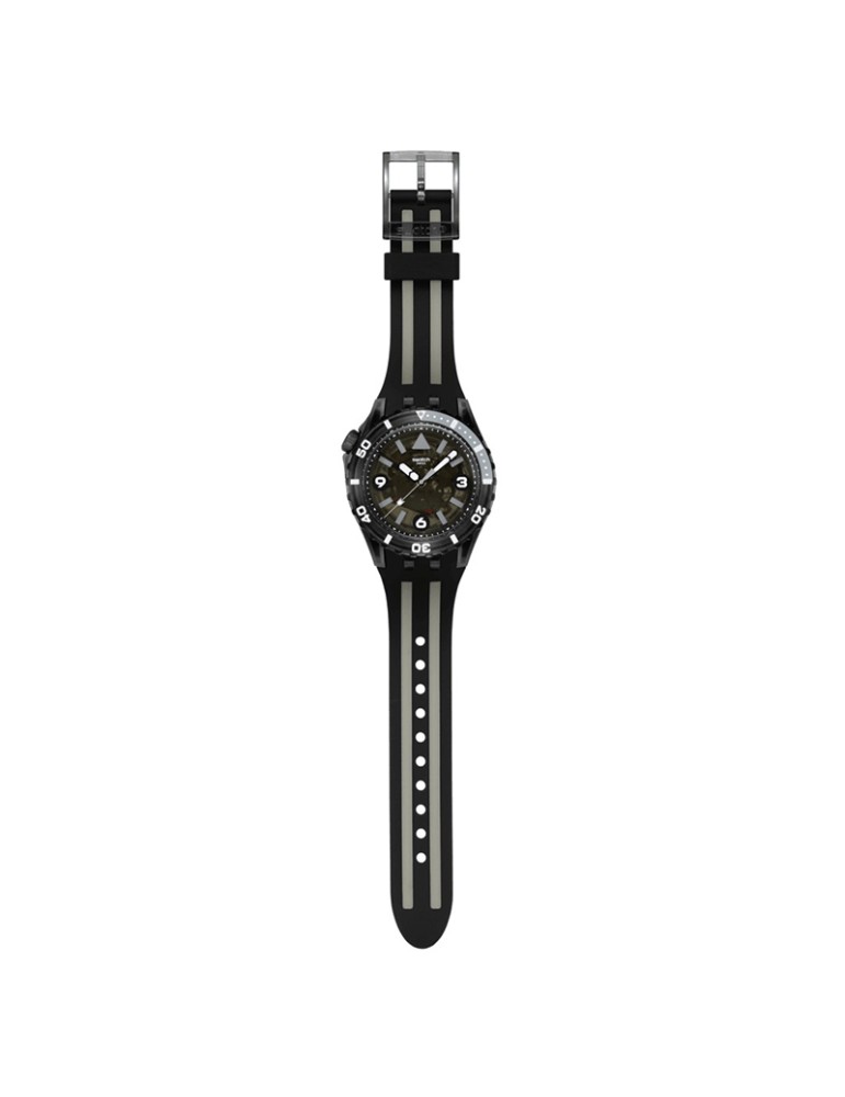 Swatch Watch - Black Sea Nettle - Time Only - 44mm-Black-SSCU09B100
