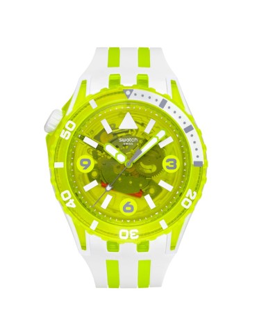 Orologio Swatch - Scubaqua - Egg Yolk -44mm-Giallo e Bianco-SSCU09J100