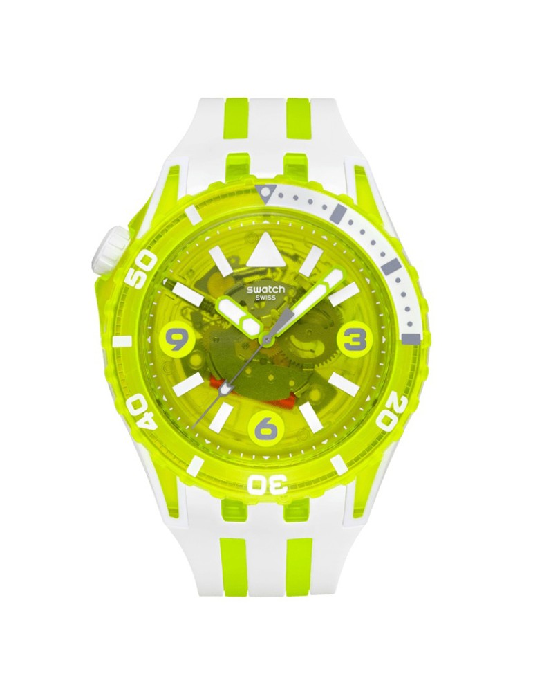 Orologio Swatch - Scubaqua - Egg Yolk -44mm-Giallo e Bianco-SSCU09J100