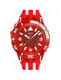 Orologio Swatch - Lion's Mane -Solo Tempo-44mm-Rosso-Bianco-SSCU09R100